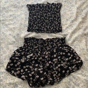 shorts, and tube top set !